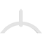 Ekena Millwork Archdale Architectural Grade PVC Gable Bracket, 48"W x 28"H x 4"D x 4"F, 14/12 Pitch GBP048X28X0404ARC00 - alternate 3